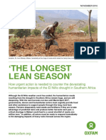 The Longest Lean Season': How Urgent Action Is Needed To Counter The Devastating Humanitarian Impacts of The El Niño Drought in Southern Africa