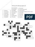 Crossword Past Irregulars II