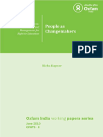 People As Changemakers: Community Based Management For Right To Education