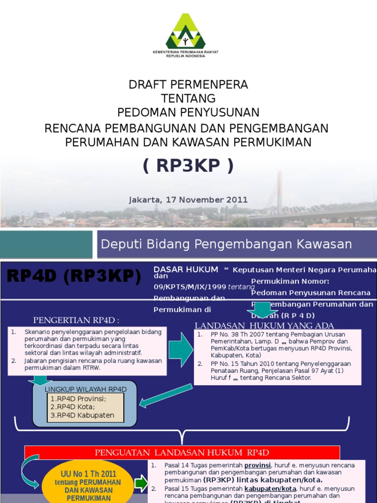 Pedoman Penyusunan RP3KP 2011 | PDF