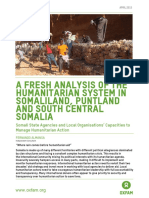 A Fresh Analysis of The Humanitarian System in Somaliland, Puntland and South Central Somalia