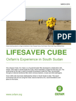 Lifesaver Cube: Oxfam's Experience in South Sudan