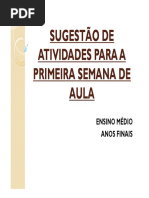Sugestão 1ª Semana