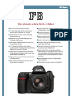 The Ultimate in Film SLR Evolution: 35mm (135) Format SLR Camera F6