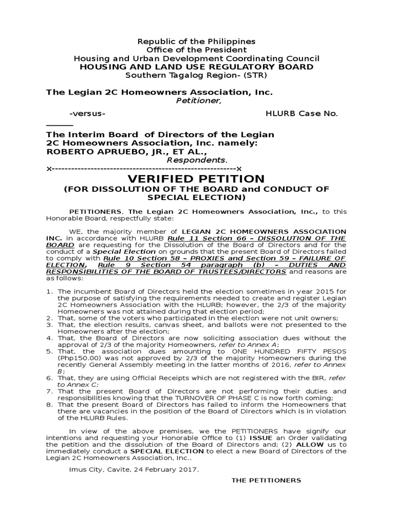 verified-petition-for-dissolution-board-of-directors-government