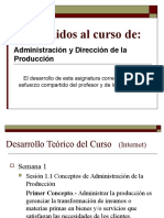 Semana de clase - Administración