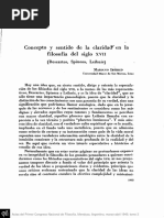 Claridad en Descartes, Spinoza y Leibniz