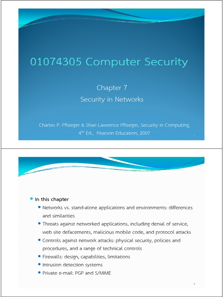 Network Security and Intrusion Prevention | PDF | Transmission Control ...