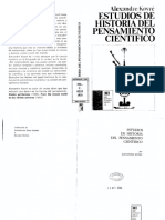 215794628 Alexandre Koyre Estudios de Historia Del Pensamiento Cientifico PDF