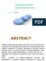 Tracking and Positioning of Mobile Phones in Telecommunication Network Using THE Concept "Time of Arrival"