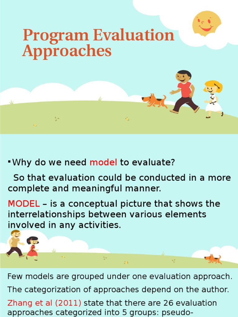 Approaches to Program Evaluation | PDF | Program Evaluation | Evaluation
