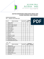 Inventaris Klinik Aura Medika Des 2016