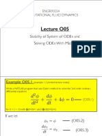 Stability of System of ODE's