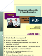 Management and Leadership in Today's Organizations