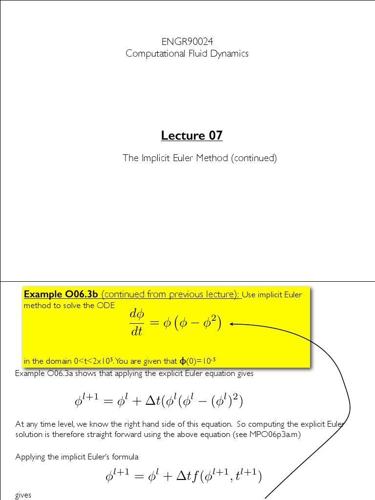 Implicit Euler Method 2 | Ordinary Differential Equation | Mathematics ...
