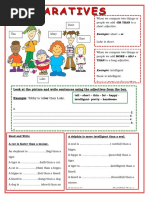 Comparativos Adjetivos