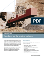 Crushers For The Mining Industry: Application Notes