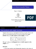 Introduction to Sturm-Liouville Theory and Eigenvalues