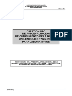 9cuestionario Autoevaluacion ISO 17025 PDF