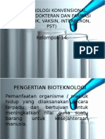 Kelompok 14 Bioteknologi Konvensional Bidang Kedokteran Dan Farmasiedit