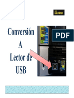 Conexión de módulo lector USB a equipo de audio analógico