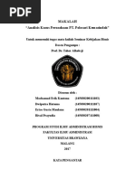 Download MAKALAH -- Analisis Kasus Perusahaan PT Polosari Kemasindah by Dwiputra Hutama SN342366000 doc pdf