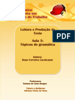 Tópicos de Gramática