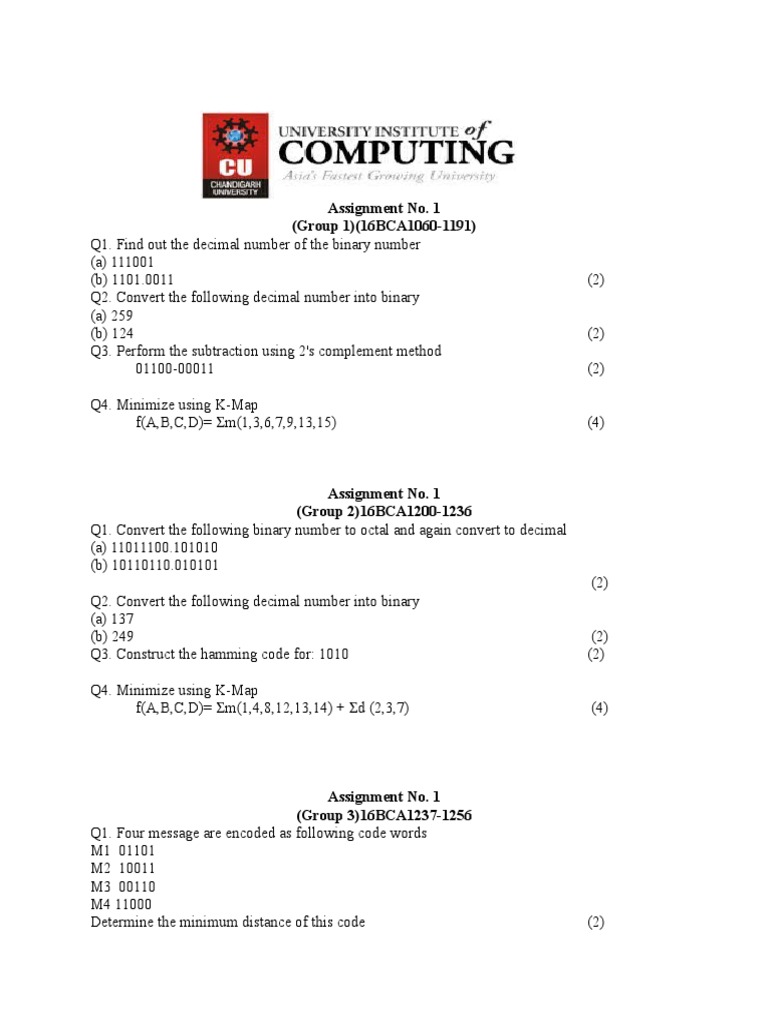 Assignment No 1 DCLD Bca 2C | Download Free PDF | Theory Of Computation ...