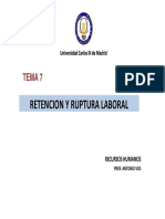 Retencion Y Ruptura Laboral Retencion Y Ruptura Laboral: Tema 7