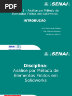 Apostila 1 - Análise Por Método de Elementos Finitos Em Solidworks