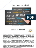 Introduction to HRM Final