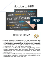 Introduction To HRM Final