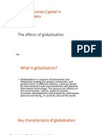 HR2002 Human Capital in Organisations: Session 2: The Effects of Globalisation