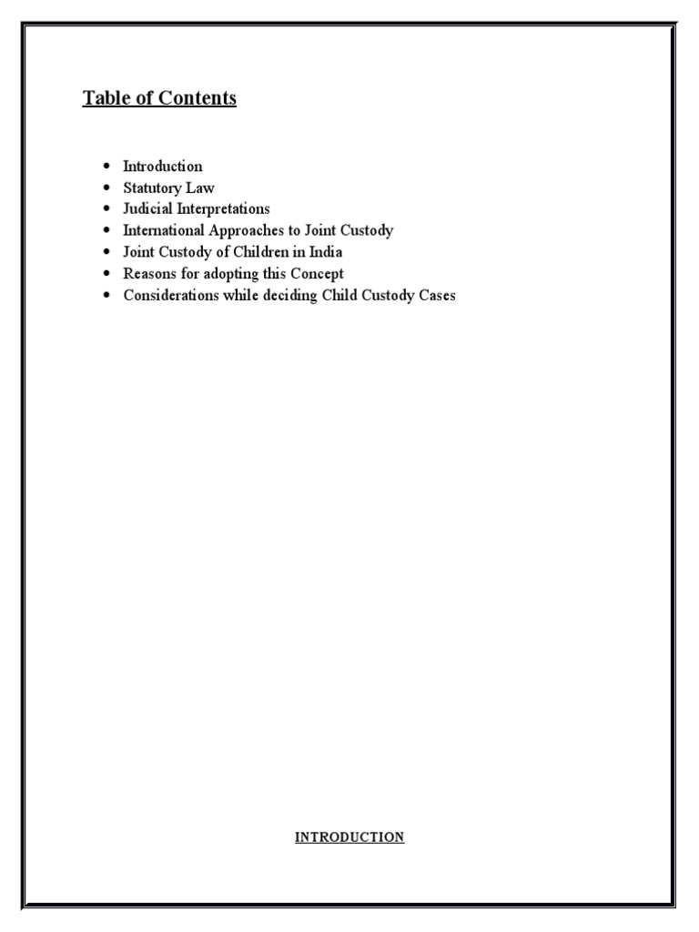 joint child custody laws