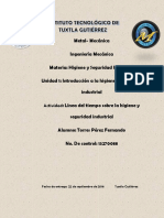 Linea Del Tiempo de La Evolucion de La Higiene y La Seguridad Industrial PDF