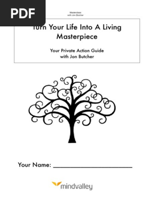 Turn Your Life Into a Living Masterpiece Masterclass With Jon Butcher Workbook