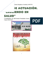 Plan de Actuación Creciendo en Salud CEIP Juan Díaz Del Moral 2016-2017