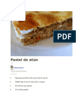 RECETA de Pastel de Atún