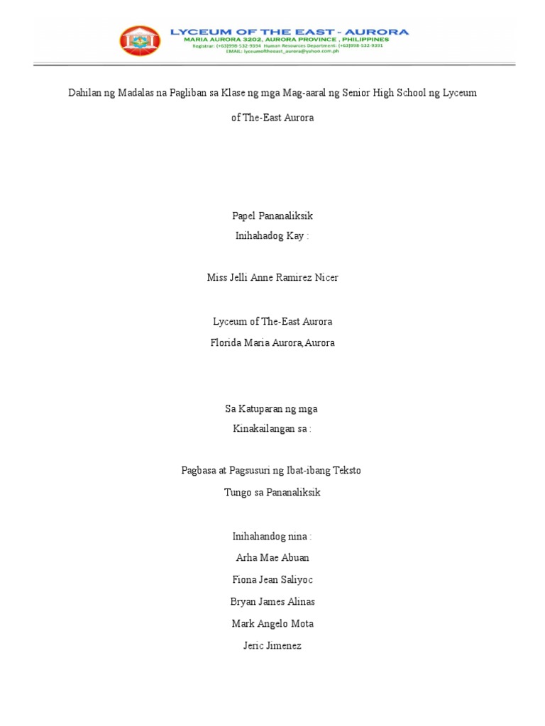 Science Questionnaire | PDF