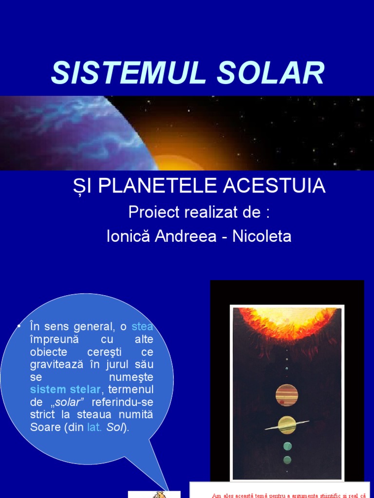 Stiinte Sistemul-Solar POWERPOINT | PDF