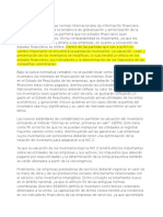 La Implementación de Las Normas Internacionales de Información Financiera