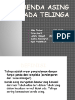 Benda Asing Pada Telinga