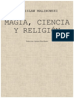 Magia, Ciencia y Religión. Bronislaw Malinowski. Traducción: Antonio Pérez Ramos