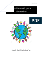 How Groups Organize Themselves: Grade 3 - Social Studies Unit Plan