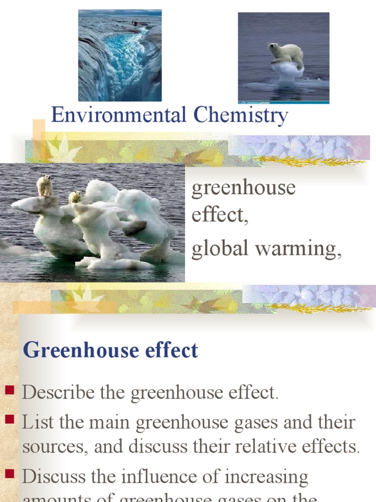 Chemistry of Greenhouse Gases | PDF | Greenhouse Effect | Global Warming