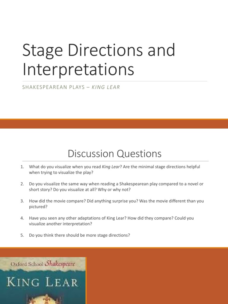 stage directions Theatre William Shakespeare