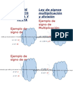 Ley de Signos Suma y Resta