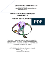 Programa de Participación Estudiantil - Proyecto