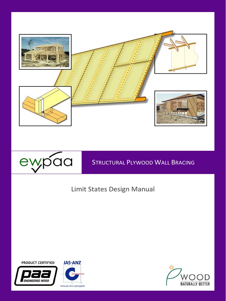 Ewpaa Structural Plywood Wall Bracing PDF Framing (Construction