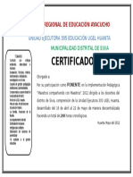 Certificado Sivia